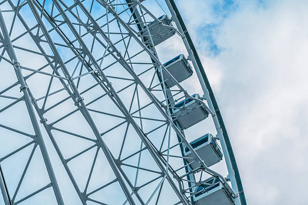 istock big ferris wheel isolated against blue sky 627117832
