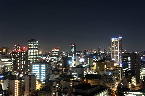 istock Urban landscape in Japan Night view. 627125662