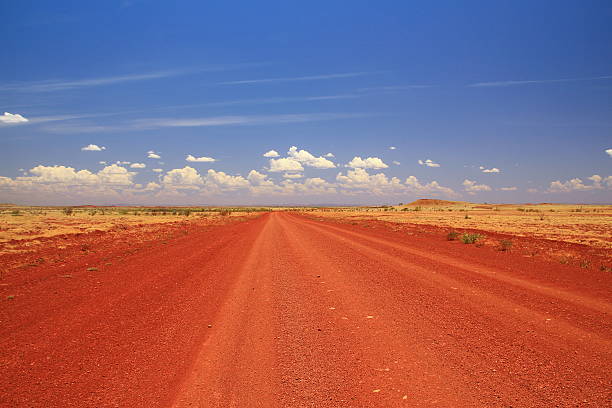 istock Dirt road across the Pilbara in Australian outback 627128820