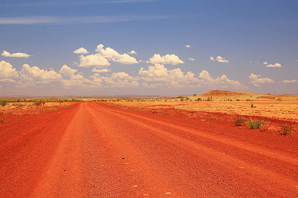 istock Dirt road across the Pilbara in Australian outback 627129002