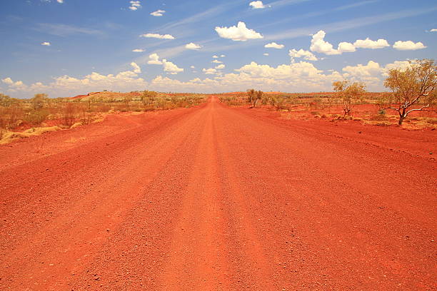 istock Dirt road across the Pilbara in Australian outback 627129400