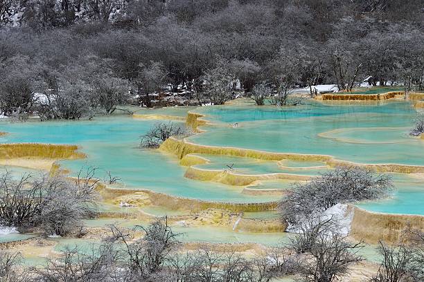 istock Huanglong of Winter scenery 627142070
