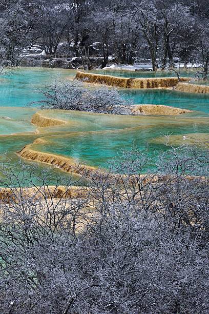 istock Huanglong of Winter scenery 627142220
