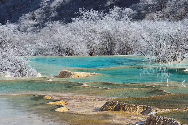 istock Huanglong of Winter scenery 627146984