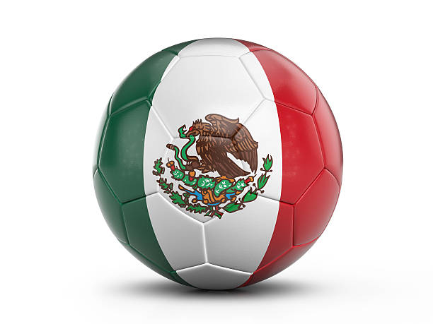 istock Soccer ball Mexico flag 627147858