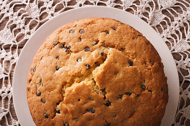 istock German Ameisenkuchen with chocolate closeup. horizontal top view 627148584