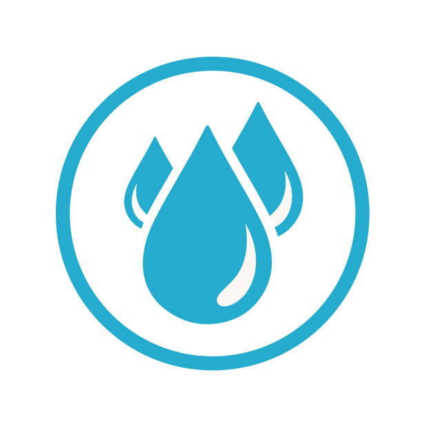 ikona kropli krwi - water drip stock illustrations