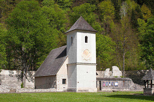 istock Old church in famous Red Monastery called Cerveny Klastor. 627150356