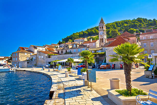 Island of Vis yachting waterfront view