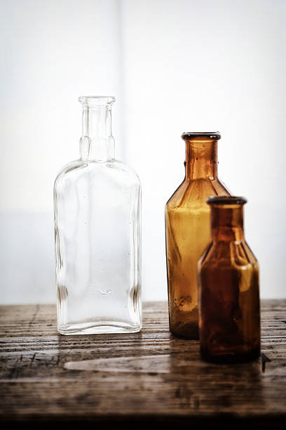 istock Still life with glass bottles 627163358