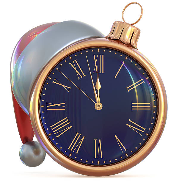 istock New Year's Eve clock Christmas ball midnight hour decoration 627170498