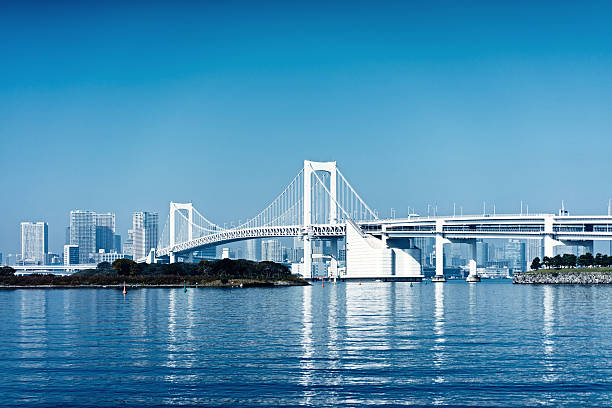 istock Tokyo bay and Tokyo rainbow bridge 627170540