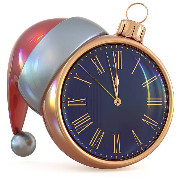 istock New Year's Eve midnight hour Christmas ball clock countdown 627171202
