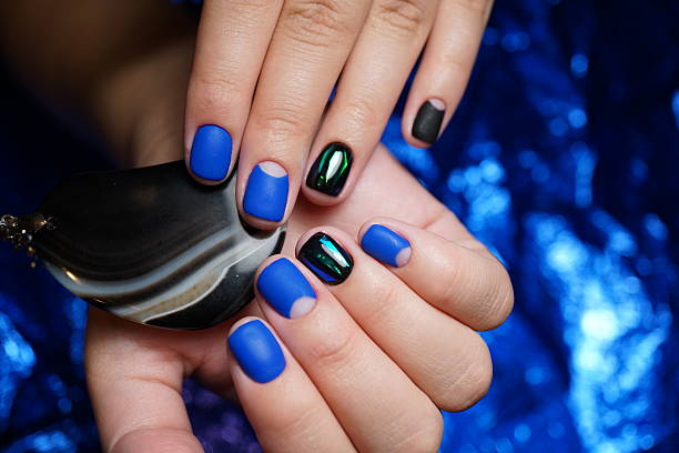 istock Beautiful bright natural nails with perfect clean manicure. 627176518