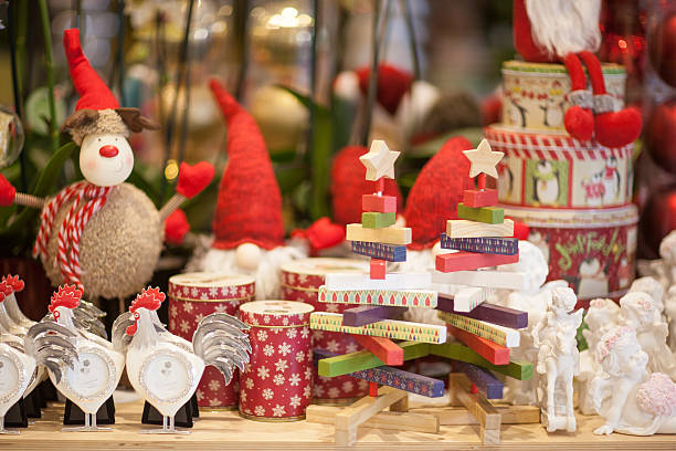 istock soft Christmas toys and decorations 627185740