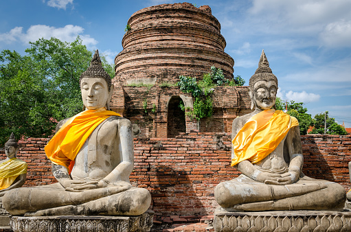 Ayutthaya (Thailand), Buddha statues in old temple ruins