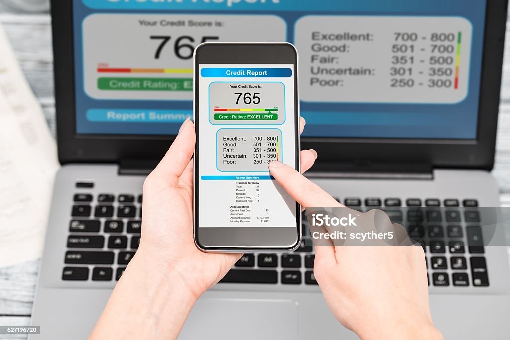 report credit score banking borrowing application risk form report credit score banking borrowing application risk form document loan business market policy deployment data check workplace concept - stock image Credit Score Stock Photo