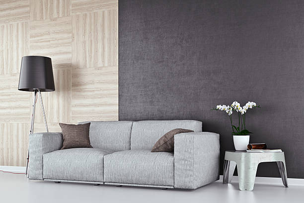 istock Modern living room with sofa 627216534