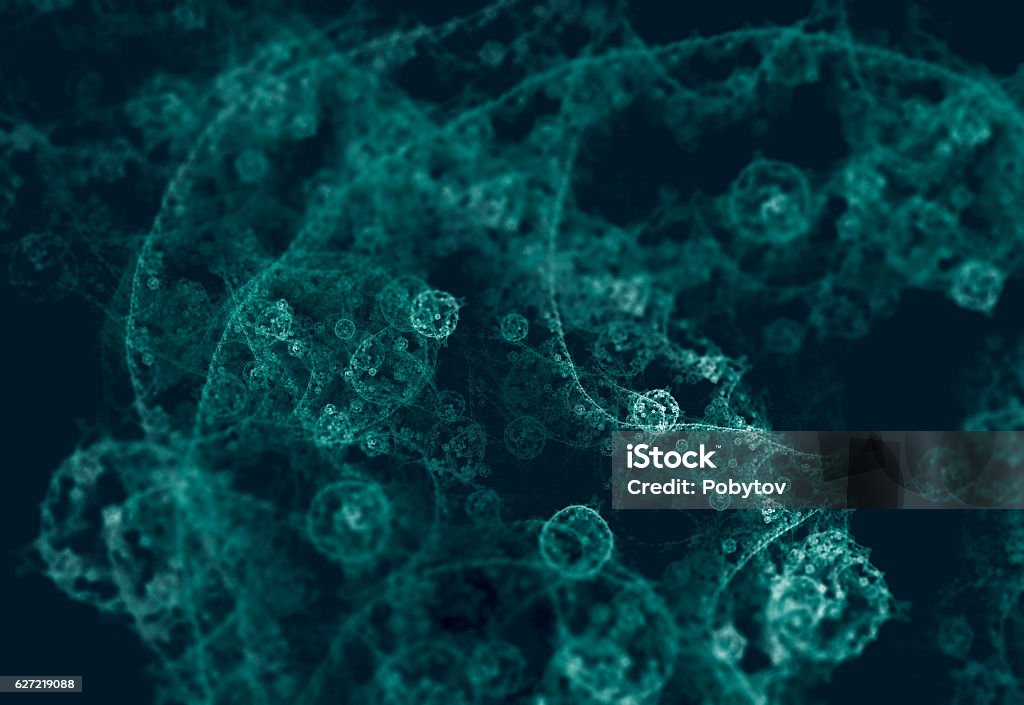 macrocosm, abstract scientific background Microscope Stock Photo