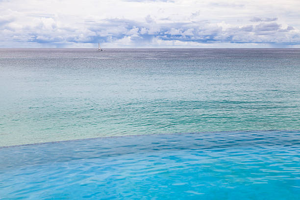 istock Sailing in Long Bay St Martin on a cloudy day 627226928