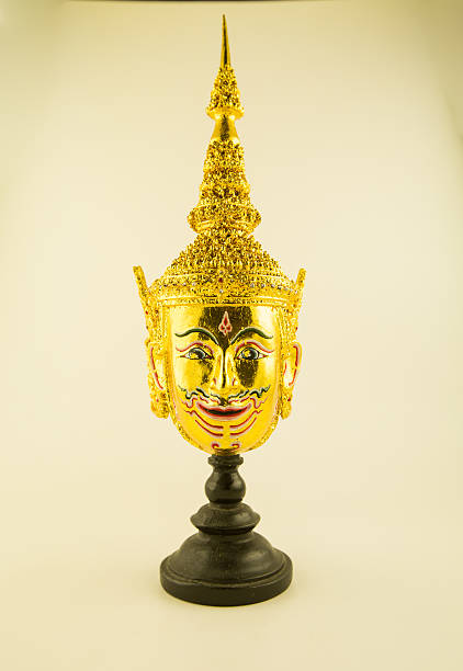 istock Vintage Ramayana Doll Head 627227078