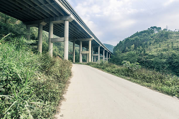 istock highway bridge through green hills 627227898