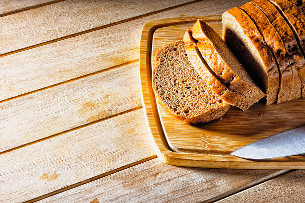 istock Loaf of bread sliced. 627229348