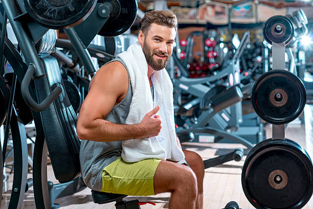 istock Man in the gym 627230598