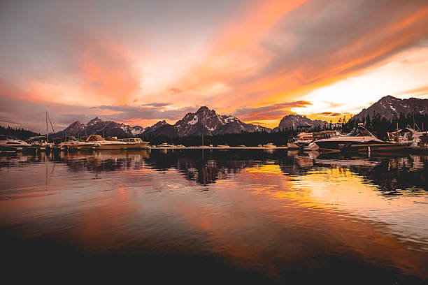 istock boats docked on Lake Jackson 627231508