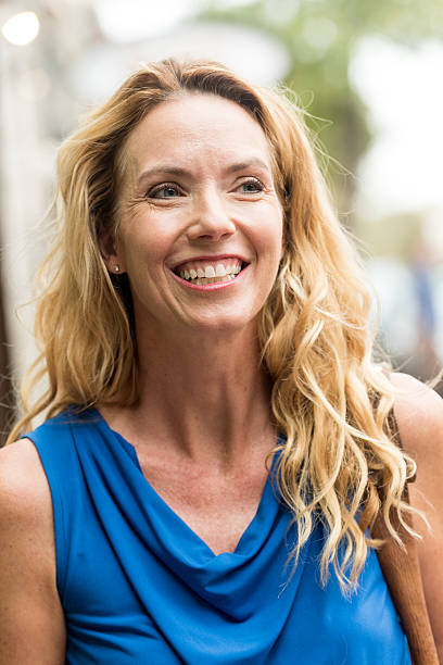 istock Urban Mature Blond Woman 627232584