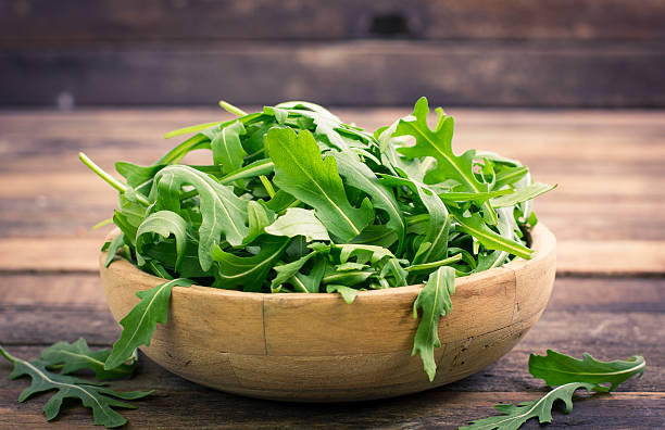 Fresh arugula stock photo