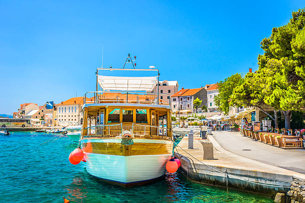 istock Mediterranean scenery town Bol. 627240228