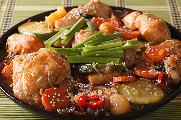 istock Andong jjimdak braised chicken with vegetables close-up. Horizontal 627248038