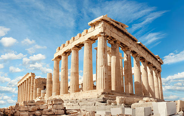 Parthenon on the Acropolis in Athens, Greece stock photo