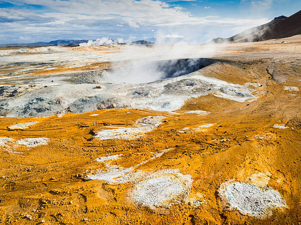 istock Boiling mud - Geothermal area at Hverir, Iceland. 627250330