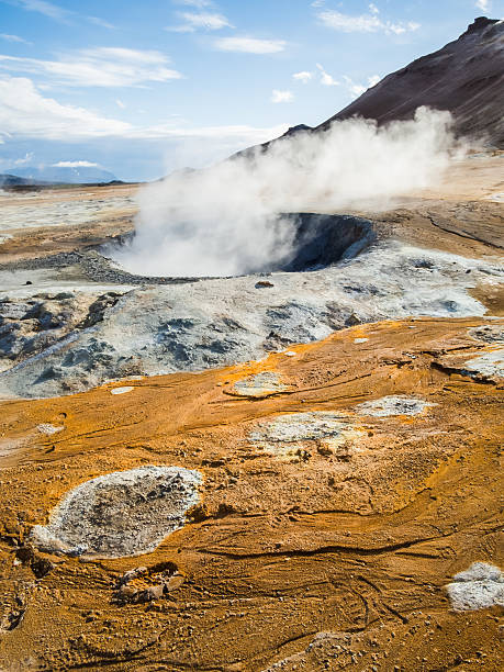istock Boiling mud - Geothermal area at Hverir, Iceland. 627250472