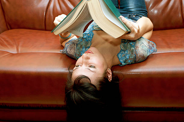 istock The woman with the book 627253760