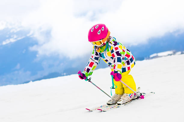 istock Ski and snow fun. Active toddler child in winter mountains. 627255216