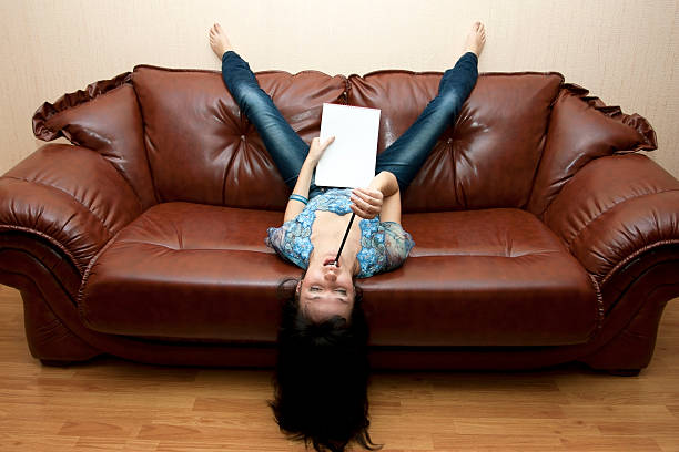 istock The stylish woman the student 627259938