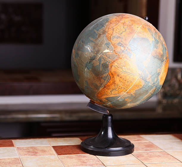istock Old globe of the world 627261806