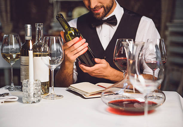 istock Wine variety in hands of sommelier 627268870