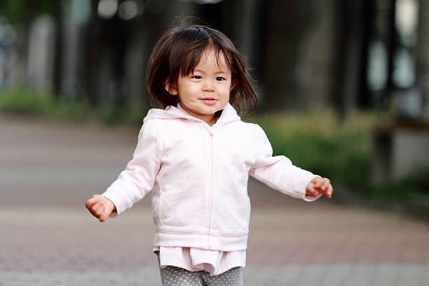 Smiling Japanese girl (1 year old)