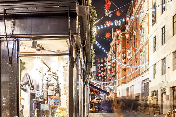istock Christmas lights 2016 in Carnaby, London 627269608