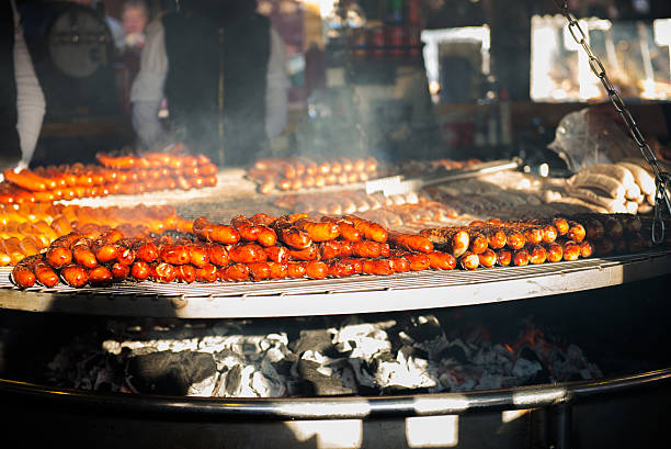 istock German Sausages on Xmas Market 627270692