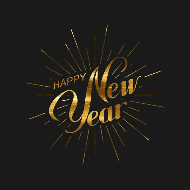 Vector illustration of Happy New Year