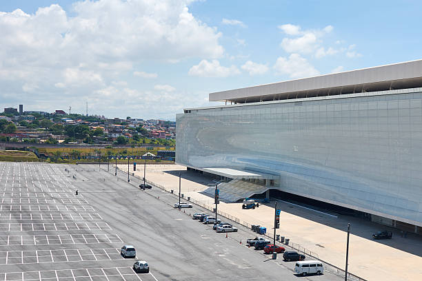 Stadium of Sport Club Corinthians Paulista in Sao Paulo, Brazil Sao Paulo, Btazil - February 19, 2016: Arena Corinthians in Itaquera. The Arena is new stadium of Sport Club Corinthians Paulista and was the Arena for the 2014 World Cup. corinthians fc stock pictures, royalty-free photos & images