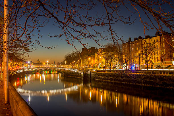 istock Ha'penny Bridge Dublin at dusk over the river Liffey, Dublin, Ireland. 627272996