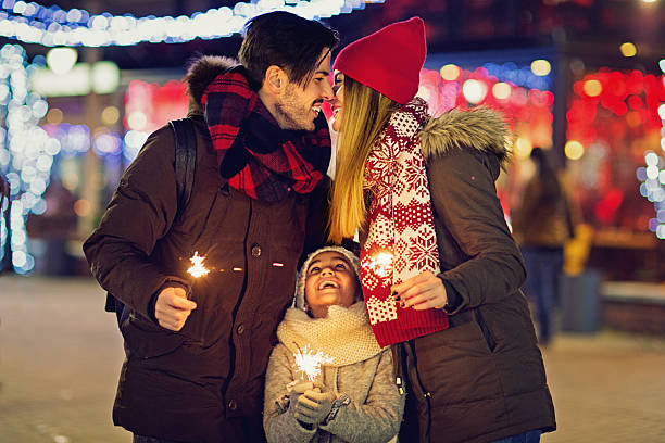 istock Young couple is kissing at Xmas 627279524