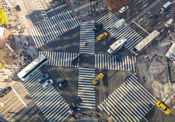 istock Cars on Zebra Crossing in Ginza 627289492