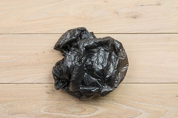 istock Plastic bags on the wood 627297422